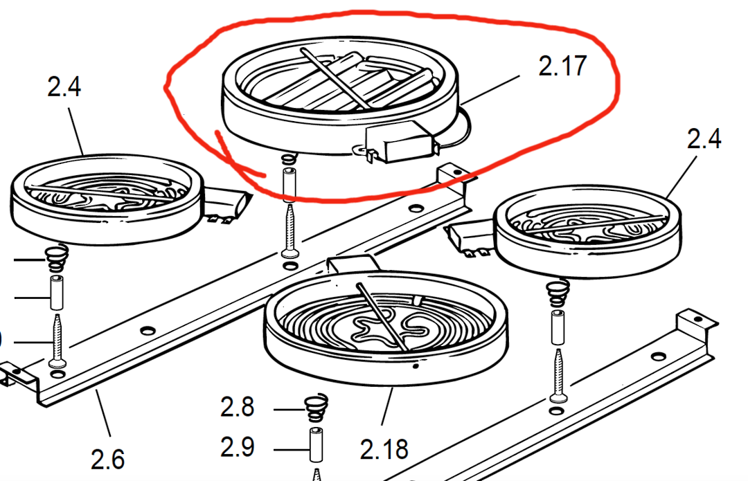 Delonghi Ceramic ceran Cooktop And Oven Element DS61E Right side